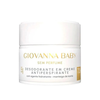 Desodorante Antiperspirante em Creme Giovanna Baby Sem Perfume 50g