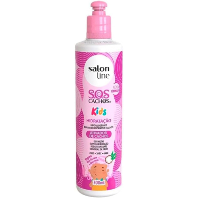Ativador de Cachos Salon Line S.O.S Kids Cachos Hidratação 300ml