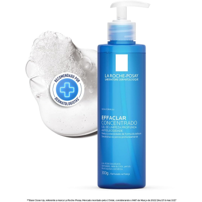 Gel de Limpeza Facial Concentrado La Roche-Posay Effaclar para Pele Oleosa 300g