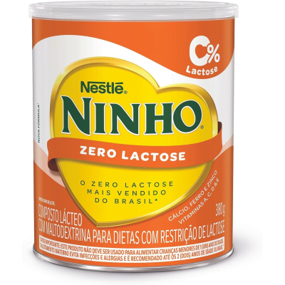 Composto Lácteo Ninho Forti+ Zero Lactose Nestlé a partir de 1 ano 380g