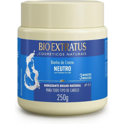  Banho De Creme Brilho Natural Neutro Bio Extratus 250G
