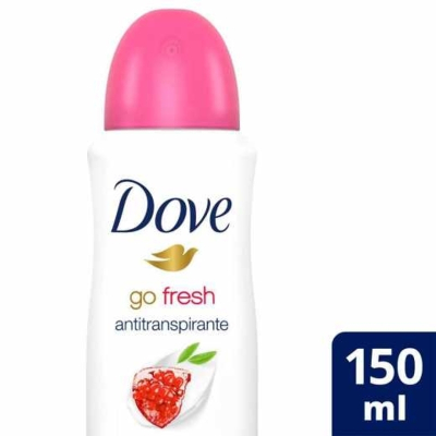 Desodorante Antitranspirante Aerosol Dove Go Fresh Romã & Verbena Feminino 48h 150ml