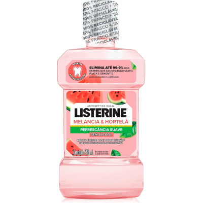 Enxaguante Bucal Sem Álcool Listerine Melancia & Hortelã 250ml