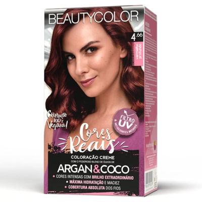 Tinta Beauty Color 4.66 Vermelho Profundo
