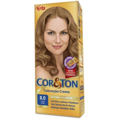 Tint cor e ton, 8.0 louro claro