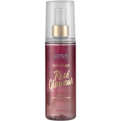 Body Splash Kiss New York Rose Glamour 200ml