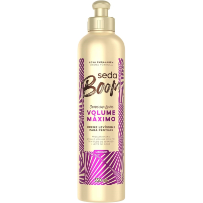 Creme para Pentear Seda Boom Volume Máximo Frasco 350ml