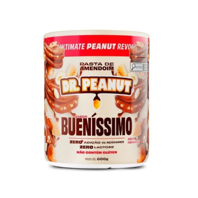 Pasta de Amendoim Dr Peanut Power Cream Com Whey Protein Bueníssimo 600g