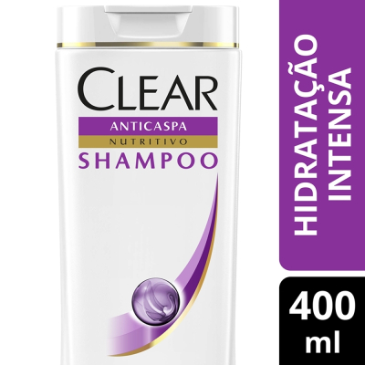 Shampoo Anticaspa Clear Women Hidratação Intensa 400ml