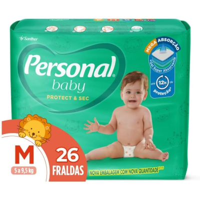 Fralda Personal Baby Jumbo M 26un