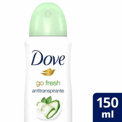 Desodorante Antitranspirante Aerosol Dove Go Fresh Pepino e Chá Verde Feminino 48h 150ml
