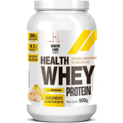 Health Whey Protein Banana 900g Health Labs
