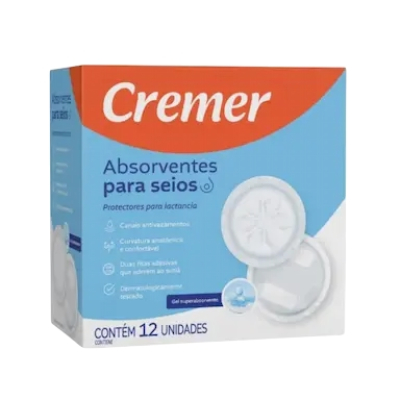 Absorvente de Seios c/ 12 un - Cremer