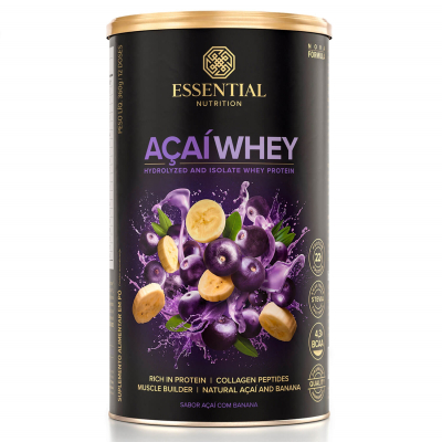 Açaí Whey Isolado e Hidrolisado 360g Essential Nutrition