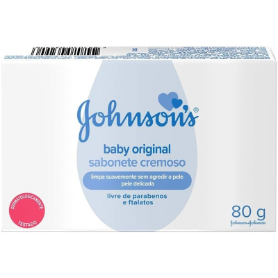 Sabonete em Barra Johnson's Baby Original com 80g