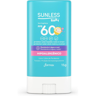 Protetor Solar Corporal Bastão FPS 60 Sunless Baby 15g