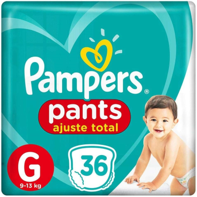 Fralda Calça Pampers Pants Ajuste Total G 36 unidades