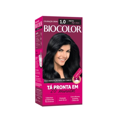 Tinta de Cabelo Biocolor 1.0 Preto Fundamental