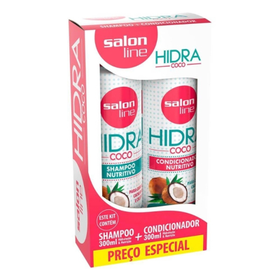 Kit Salon Line Hidra Côco Shampoo 300ml + Condicionador 300ml