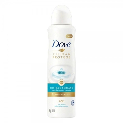 Desodorante Antitranspirante Aerosol Dove Cuida & Protege Antibacteriano Feminino 72h 150ml