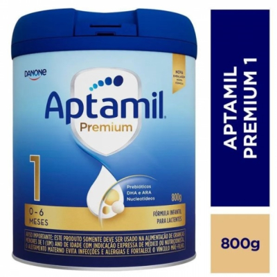 Fórmula Infantil Aptamil Premium Danone 0 a 6 meses 800g