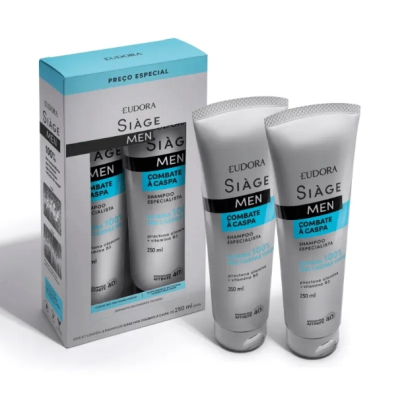 Eudora Siàge Men Kit Shampoo Combate À Caspa 250Ml