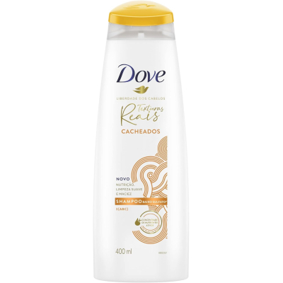 Shampoo Dove Texturas Reais Cacheados 400ml