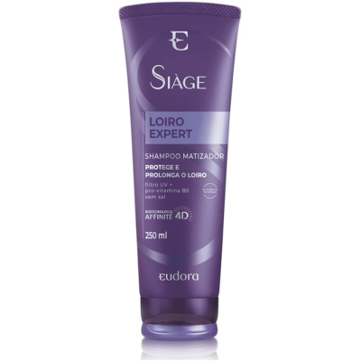 Shampoo Matizador Eudora Siàge Loiro Expert Proteção UV 250ml