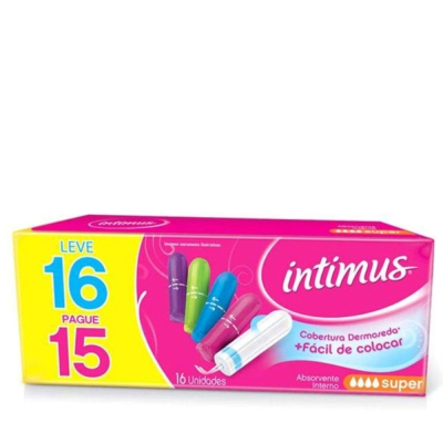 Absorvente Interno Intimus Discreto Super 16 unidades