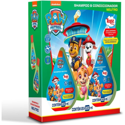 Kit shampoo/condicionador neutro patrulha canina c/200ml