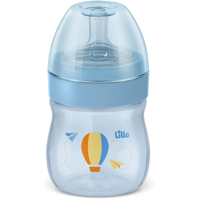 Mamadeira Lillo Super Evolution Primeiros Passos Azul 150ml