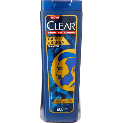 Shampoo Anticaspa Clear Men Cabelo & Barba 200ml