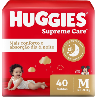 Fralda Huggies Supreme Care Disney Baby M 40 unidades