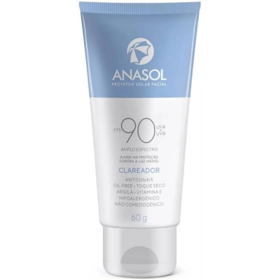 Protetor Solar Facial Clareador FPS 90 60g - Anasol