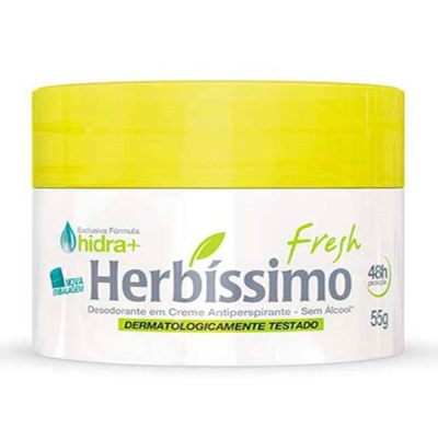 Desodorante Antitranspirante Creme Herbíssimo Fresh 55g
