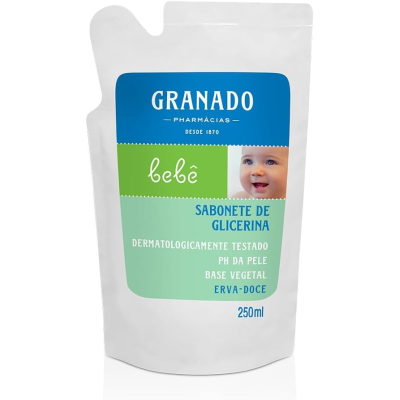 Refil Sabonete Líquido Granado Bebê Erva-Doce com 250ml