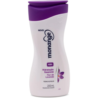 Hidratante monange 200ml, flor de lavanda 200ml