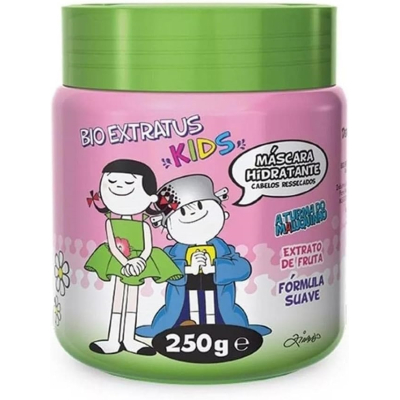 Máscara Hidratante Cabelos Ressecados A Turma do Maluquinho 250g Bio Extratus Kids