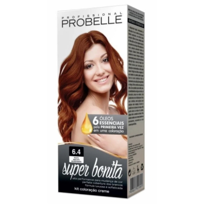 Coloração Probelle Super Bonita Louro Escuro Acobreado 6.4